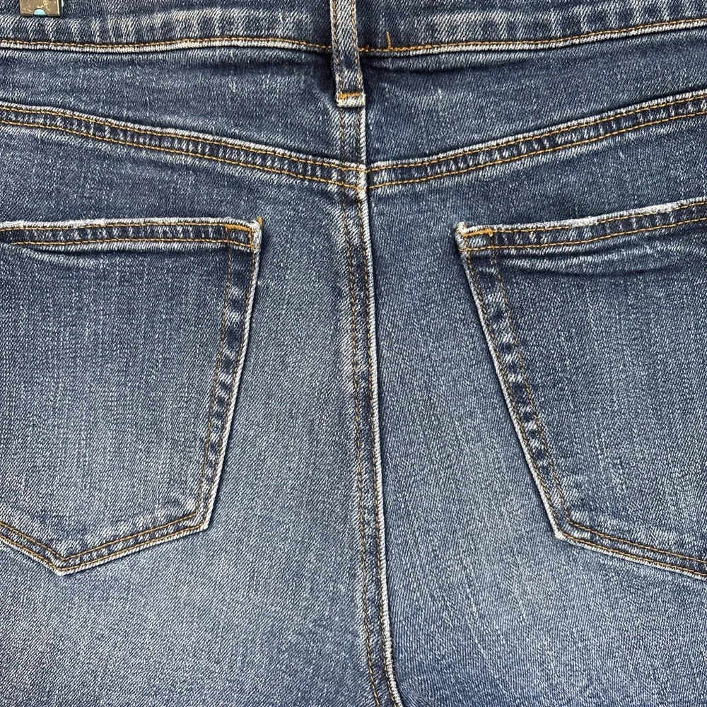LOFT Frayed Denim Shorts Womens 8/29 Blue Mid Rise Cut-Off 5-Pocket